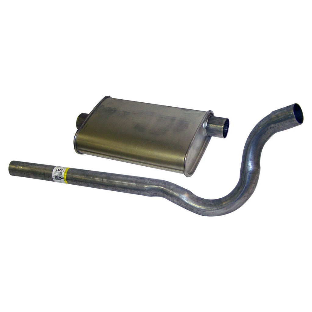 Crown Automotive Jeep Replacement J5362725 Muffler & Tailpipe Assembly  79-86 Jeep CJ-5, CJ-7 w/ 5.0L, 2.5L, 4.2L Engines for Select Jeep CJ5, Jeep CJ7, Jeep Scrambler