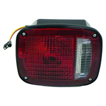 Load image into Gallery viewer, Crown Automotive Jeep Replacement J5457197 Left Tail Lamp w/ Black Body, w/ License Lamp Window for 1976-80 Jeep CJ-5, CJ-7 for Select Jeep CJ5, Jeep CJ7