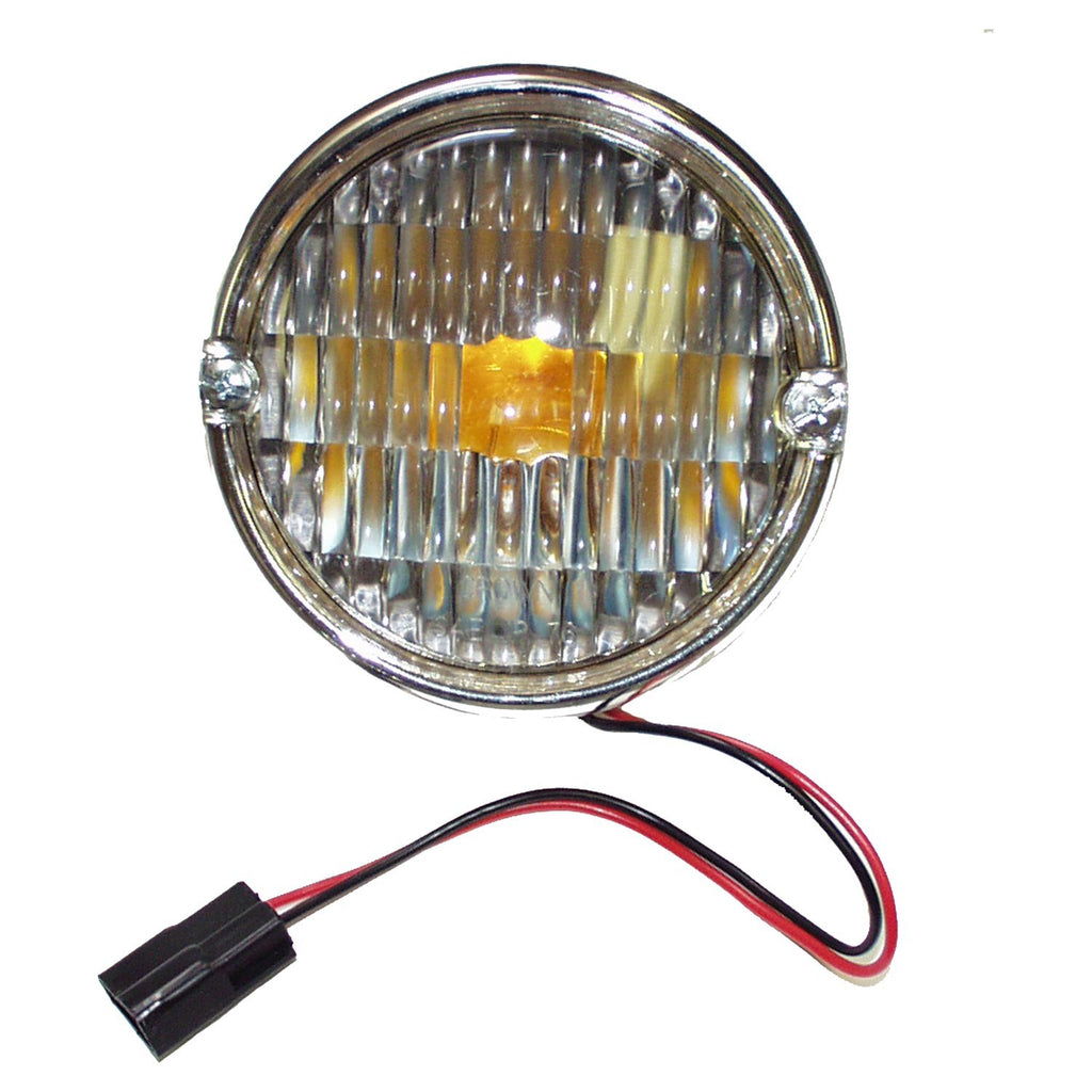 Crown Automotive Jeep Replacement J5752771 Front Parking Light for 1976-1986 CJ-5, CJ-7, CJ-8 w/ 2 Screws in Lens, L or R for Select Jeep CJ5, Jeep CJ7, Jeep Scrambler