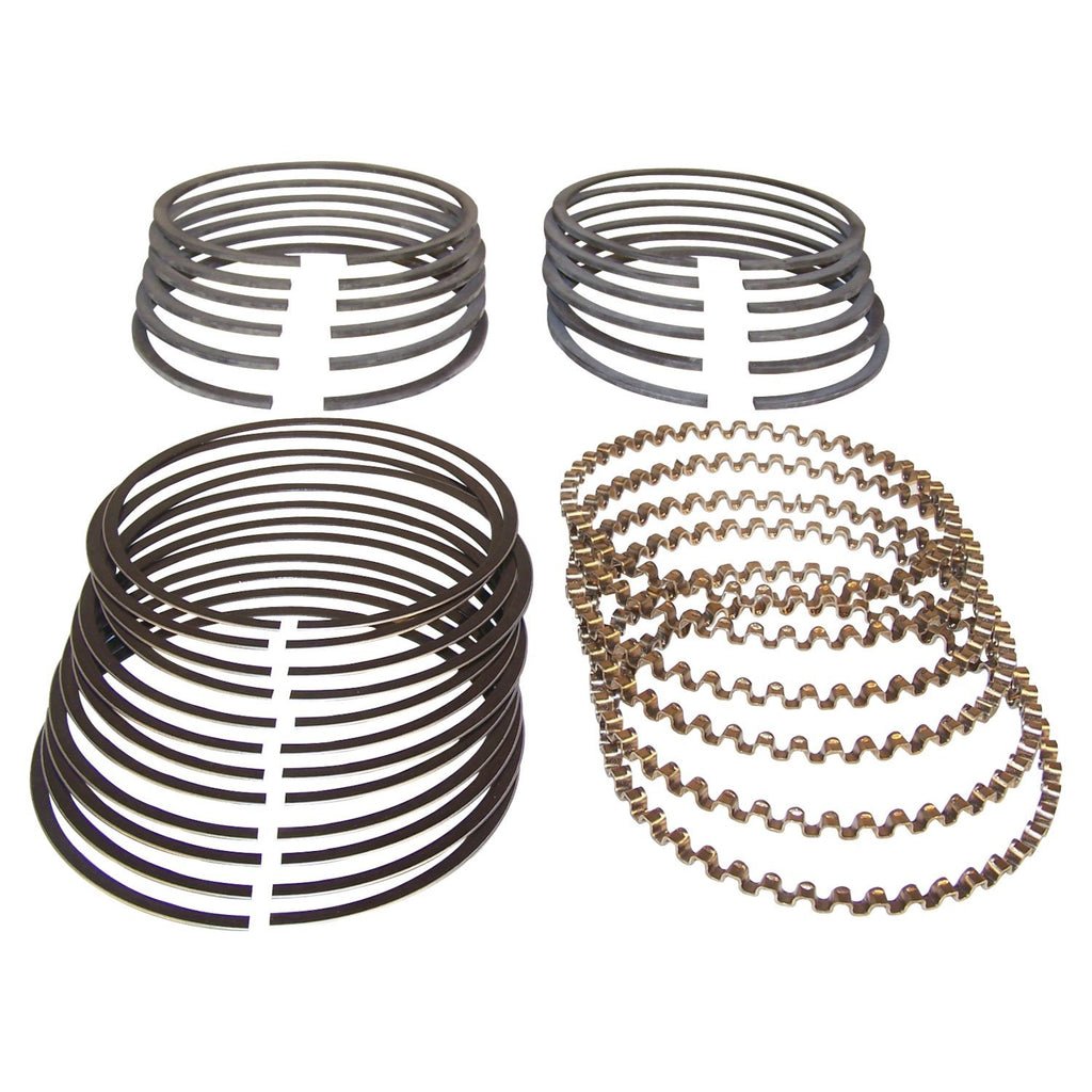 Crown Automotive Jeep Replacement J8121684 Oversize .010" Piston Ring Set for Multiple 1965-90 Jeep Models w/ 6 cyl. engs. for Select Jeep CJ5, Jeep CJ6, Jeep CJ7, Jeep Cherokee, Jeep Commando, Jeep DJ5, Jeep Grand Wagoneer, Jeep J-100, Jeep J-200, Jeep