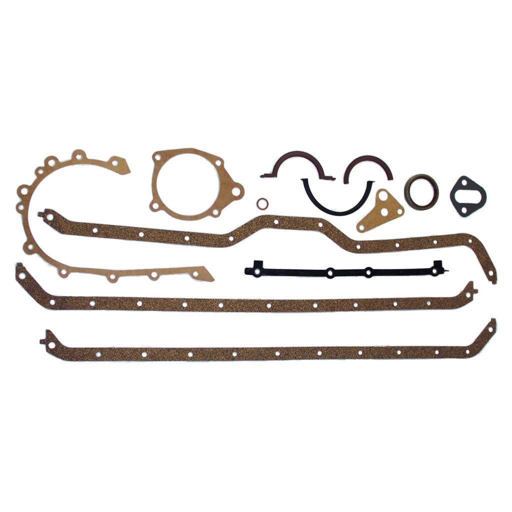 Crown Automotive Jeep Replacement J8125722 Lower Engine Gasket Set for 75-91 CJs, YJ, XJ, SJ, J-Series w/ 6 Cyl. Engine for Select Jeep CJ5, Jeep CJ6, Jeep CJ7, Jeep Cherokee, Jeep Comanche, Jeep DJ5, Jeep Grand Wagoneer, Jeep J10, Jeep J20, Jeep