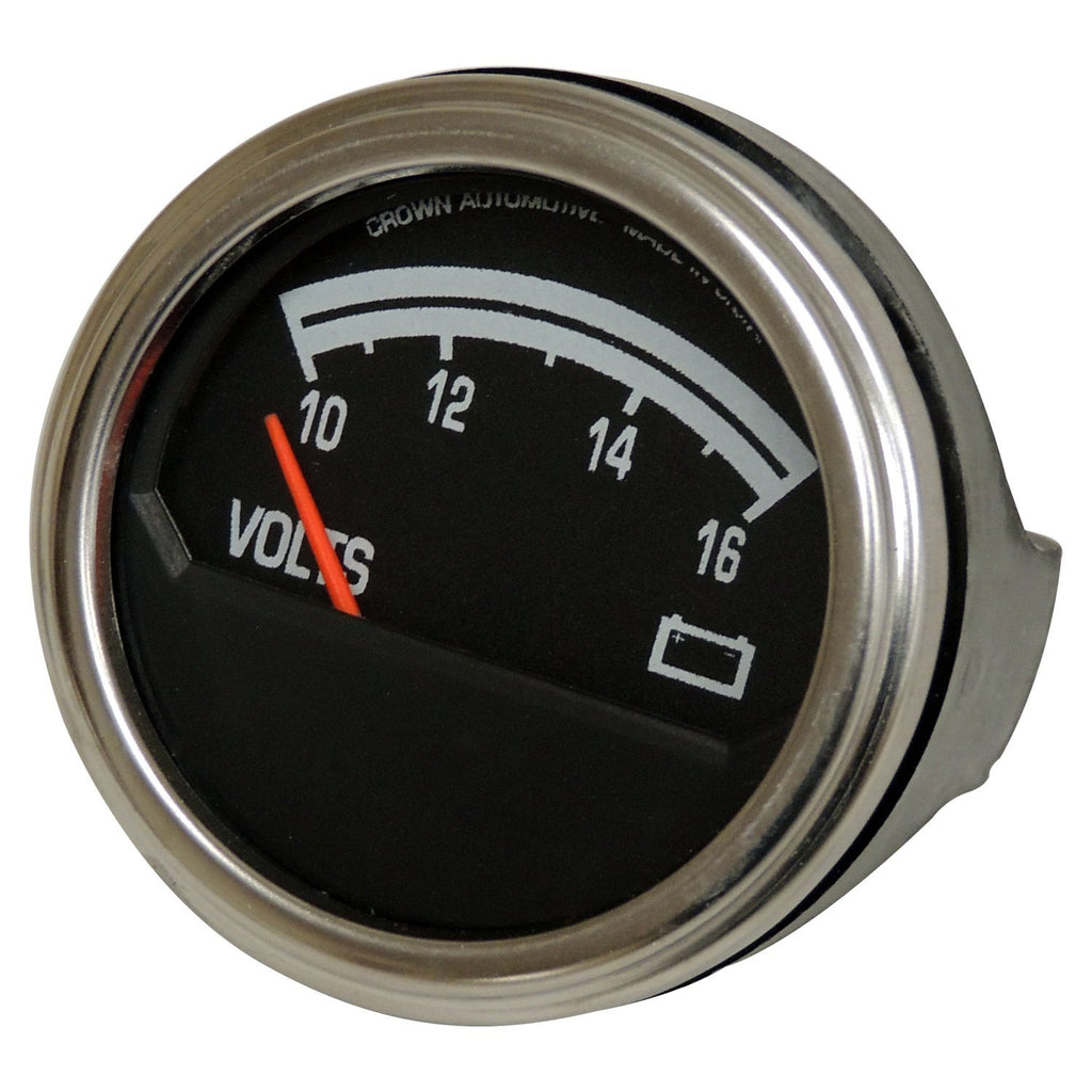 Crown Automotive Jeep Replacement J8126659 Voltmeter Gauge for 1976-1986 Jeep CJ-5, CJ-7, CJ-8 for Select Jeep CJ5, Jeep CJ7, Jeep Scrambler