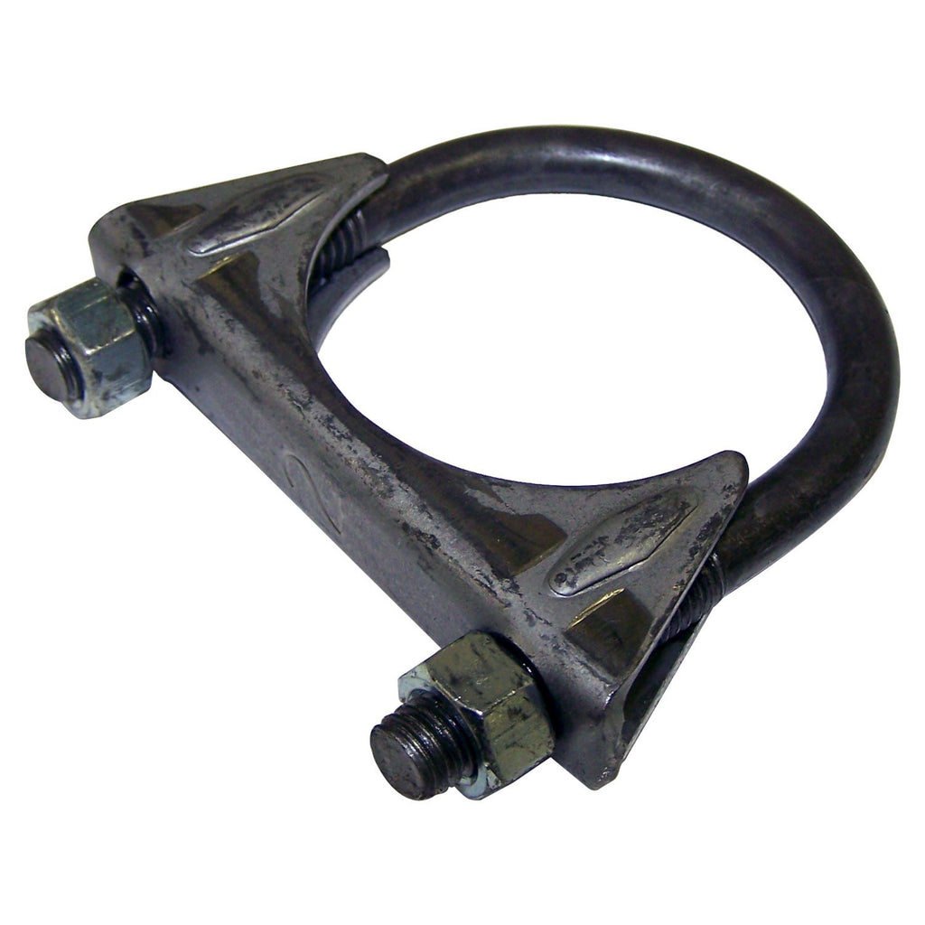 Crown Automotive Jeep Replacement J8126663 2" Exhaust Clamp for 1972-2006 Jeep CJs, SJ, J-Series, XJ, MJ, YJ, ZJ, TJ Models for Select Jeep CJ3, Jeep CJ5, Jeep CJ5A, Jeep CJ6, Jeep CJ6A, Jeep CJ7, Jeep Cherokee, Jeep Comanche, Jeep Grand Cherokee, Jeep