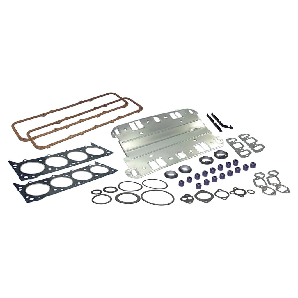Crown Automotive Jeep Replacement J8128191 Upper Engine Gasket Set for 1972-81 CJ-5, CJ-6, CJ-7, C104 w/ 5.0L Engine for Select Jeep CJ5, Jeep CJ6, Jeep CJ7, Jeep Commando, Jeep J-100, Jeep J-2500, Jeep J-2600, Jeep J-4500, Jeep J-4600, Jeep J-4700, Jeep