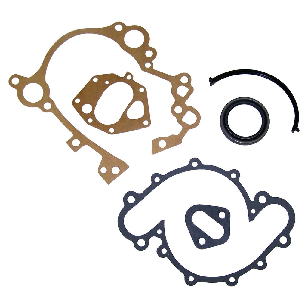 Crown Automotive Jeep Replacement J8129098 Timing Cover Gasket Kit for Select 70-91 Jeep CJs, C101, SJ, J-Series w/ V8 Eng.