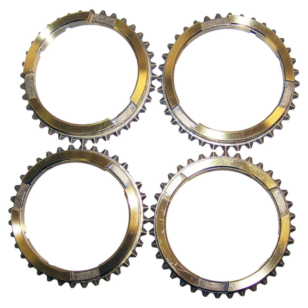 Crown Automotive Jeep Replacement J8132378 1st, 2nd, 3rd, & 4th Gear Synchronizer Blocking Ring Set for Jeeps w/ T176, T177 for Select Jeep CJ5, Jeep CJ7, Jeep Cherokee, Jeep Grand Wagoneer, Jeep J10, Jeep J20, Jeep Scrambler