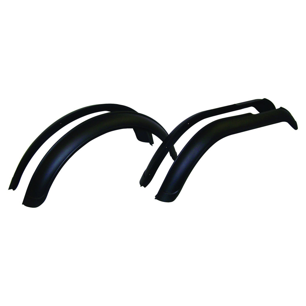 Crown Automotive Jeep Replacement J8997109 4-Piece Fender Flare Set for Jeep 55-83 CJ-5, 55-75 CJ-6, 76-86 CJ-7 for Select Jeep CJ5, Jeep CJ6, Jeep CJ7, Jeep Willys