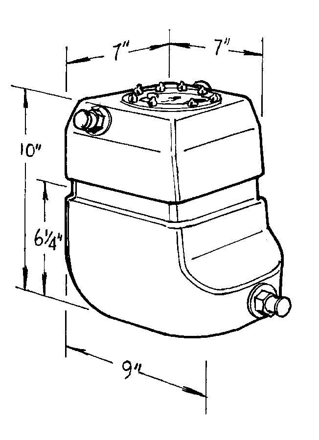 JAZ 220-002-01 2-Gallon Pro Drag Fuel Cell