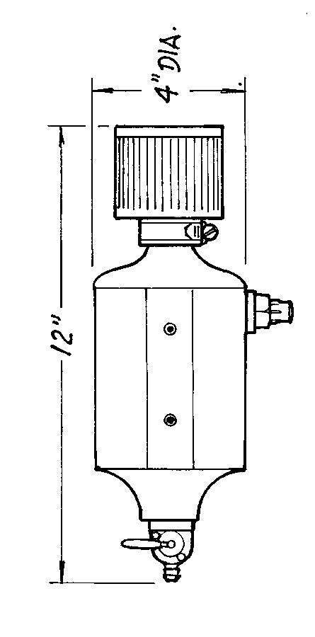 JAZ 605-025-01 Black Breather Tank AN-6