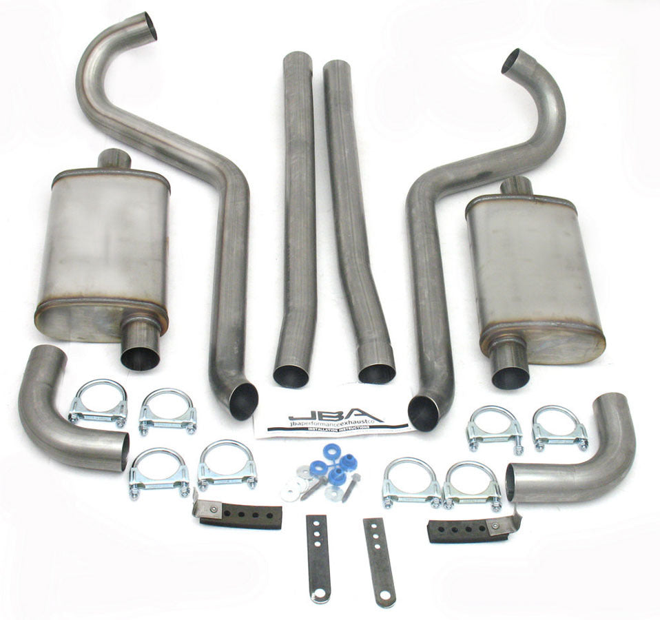 JBA PERFORMANCE EXHAUST 40-2650 Exhaust System w/Turndws - 67-70 Mustang