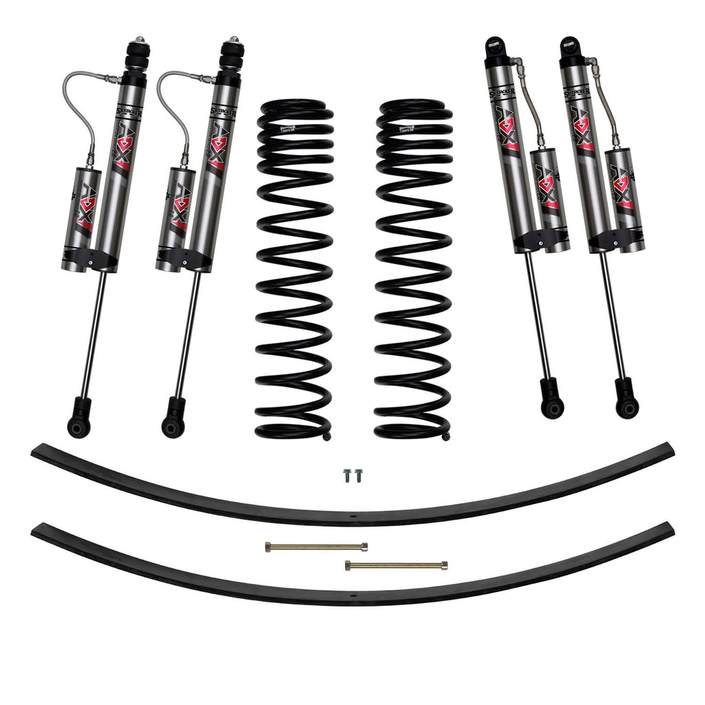 Skyjacker JC301BKXLT 3 in. Suspension Lift Kit With ADX 2.0 Remote Reservoir Monotube Shocks. for Select Jeep Cherokee