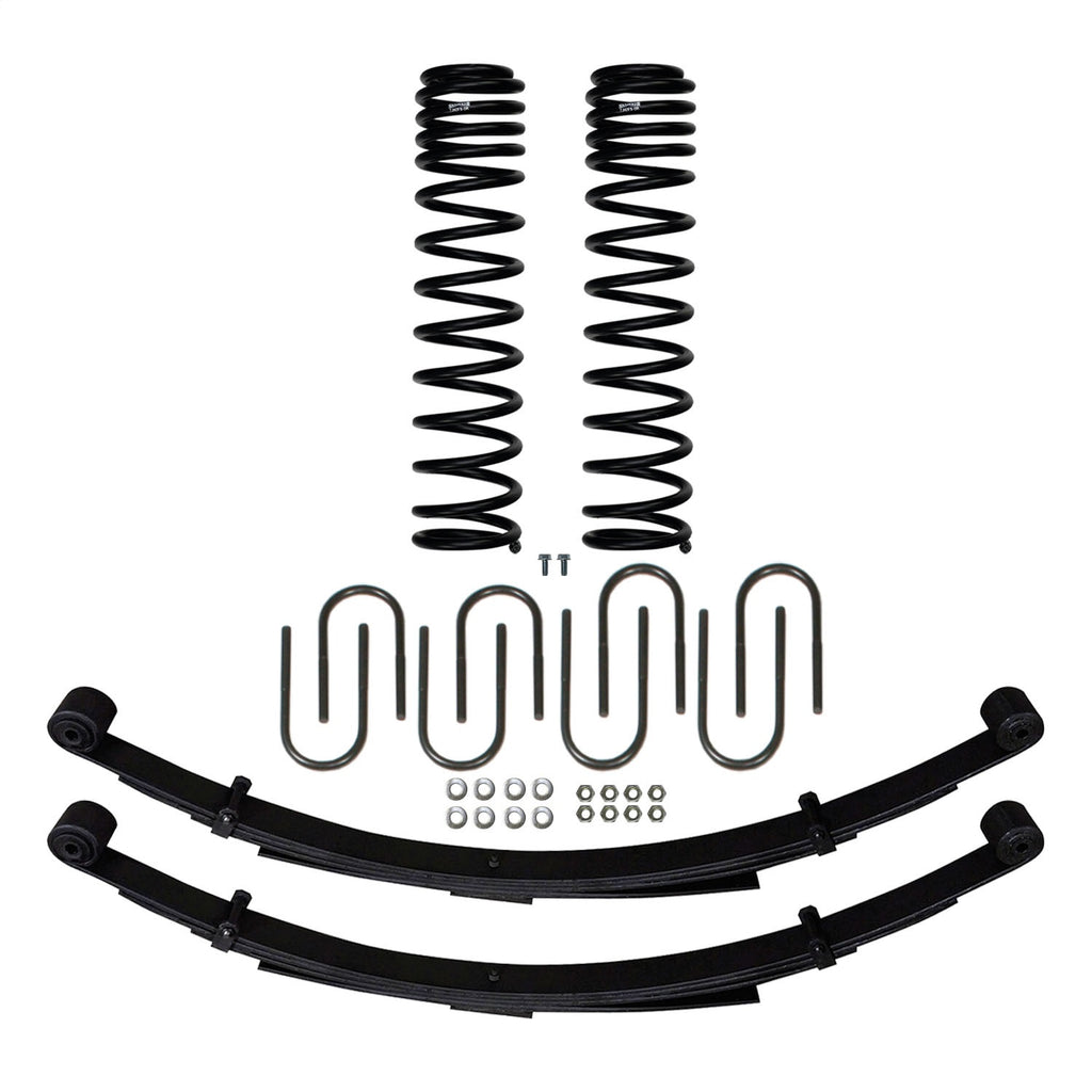 Skyjacker JC3158SLT 3 in. Component Box With Front Dual Rate LT Coil Springs and Rear U-bolts. for Select Jeep Cherokee