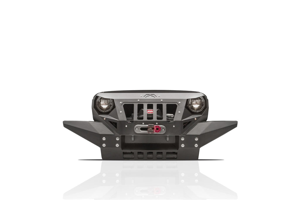 Fab Fours GR1010-B Grumper Grill/Front Bumper for Select Jeep Wrangler, Jeep Wrangler JK
