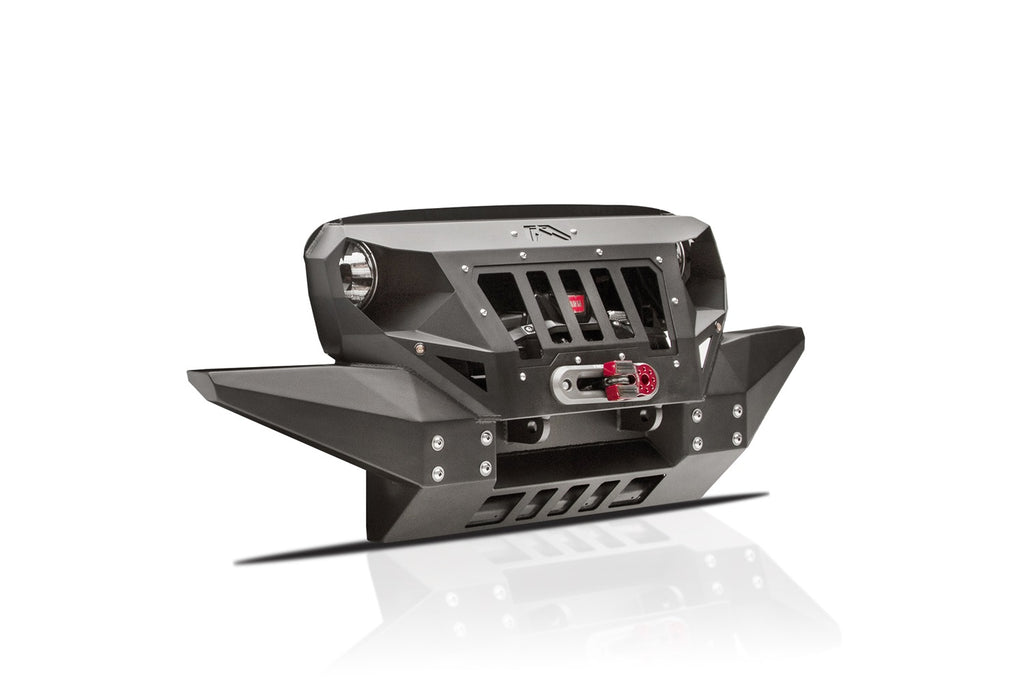 Fab Fours GR1010-1 Grumper Grill/Front Bumper for Select Jeep Wrangler, Jeep Wrangler JK