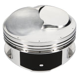 JE Pistons 243331 Piston Set, 2618, Dome, 4.600 Bore, 1.120 CD, 0.990 Pin, Set of 8.
