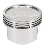 JE Pistons 271155 Piston Set, 4032, Inv Dome/Dish, 4.080 Bore, 1.325 CD, 0.990 Pin, Set of 8.