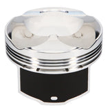 JE Pistons 357426S Piston Single, 2618, Dome, 3.406 Bore, 1.260 CD, 0.866 Pin, Set of 1.