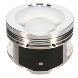 JE Pistons 362222 Piston Set, 2618, Dome, 3.209 Bore, 1.209 CD, 0.728 Pin, Set of 8.
