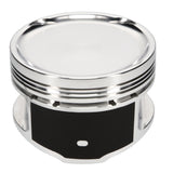 JE Pistons 362225 Piston Set, 2618, Inv Dome/Dish, 3.228 Bore, 1.209 CD, 0.728 Pin, Set of 8.