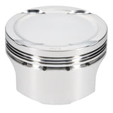 JE Pistons 208476 Piston Set, 2618, Inv Dome/Dish, 3.464 Bore, 1.236 CD, 0.827 Pin, Set of 4.