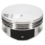 JE Pistons 257962S Piston Single, 2618, Flat Top, 4.560 Bore, 1.245 CD, 0.990 Pin, Set of 1.