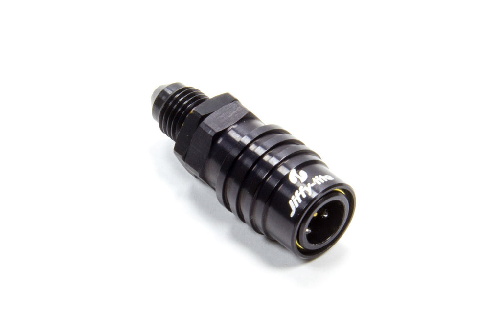 JIFFY-TITE 21404J Q/R #4 Male Str to #4 Socket Valved Black