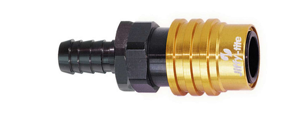 JIFFY-TITE 21505 Q/R #5 Str Male Socket w/Hose Barb-Valved
