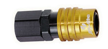 Load image into Gallery viewer, JIFFY-TITE 21702 Q/R 1/8npt Female Str Socket Valved Gold/Black