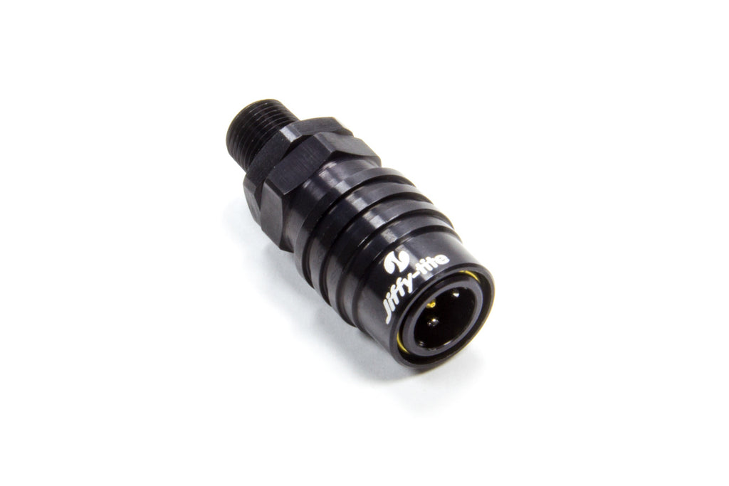 JIFFY-TITE 21802J Q/R 1/8 NPT Straight Socket Valved Black