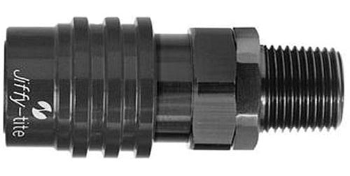 JIFFY-TITE 31806J Q/R 3/8 NPT Male Socket Valved Black