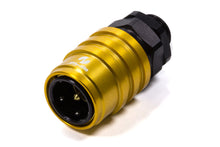 Load image into Gallery viewer, JIFFY-TITE 51108 Q/R Male #8 ORB to #8 Socket Valved Gold/Black
