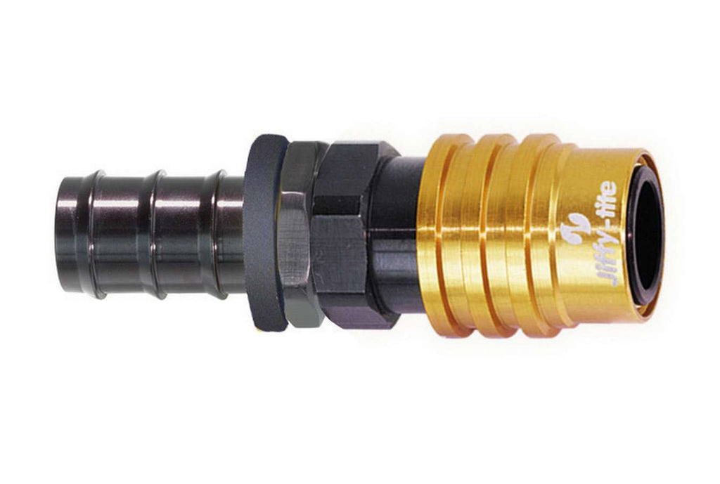 JIFFY-TITE 51508P Q/R #8 Male Push Lock to #8 Socket Valved