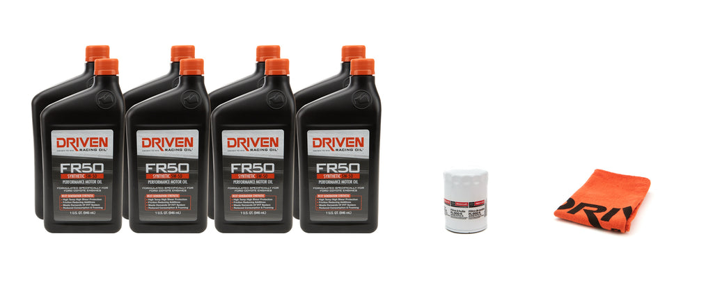 DRIVEN RACING OIL 20951K 5w50 Oil Change Kit 12- 13 Mustang Boss 5.0L 9Qt