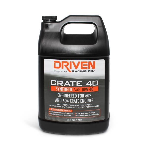 DRIVEN RACING OIL 22408 Crate 40 10w40 Synthetic Oil 1 Gallon