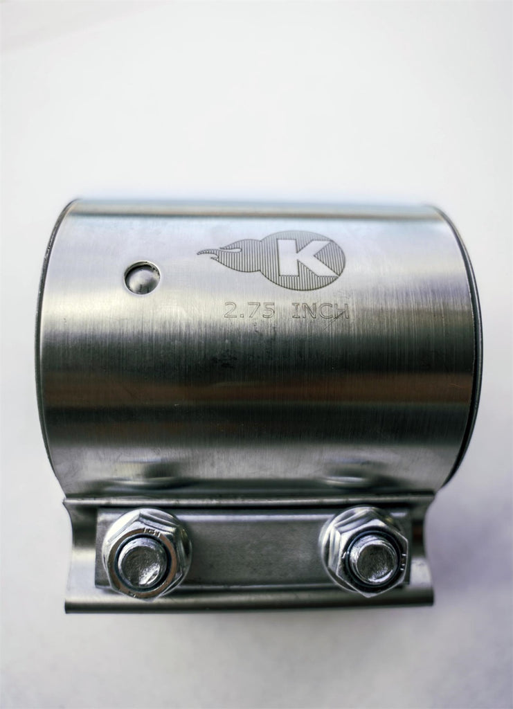 Kooks Custom Headers JI-K61006 2-3/4in. Stainless Steel 2-Bolt Band Clamp for Butt Joint Connections.