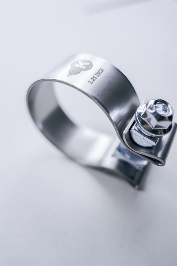 Kooks Custom Headers JI-TAS225 2-1/4in. Stainless Steel Band Clamp for Notched Slip Joint Connections.