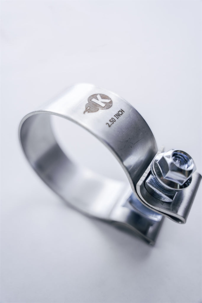 Kooks Custom Headers JI-TAS250 2-1/2in. Stainless Steel Band Clamp for Notched Slip Joint Connections.