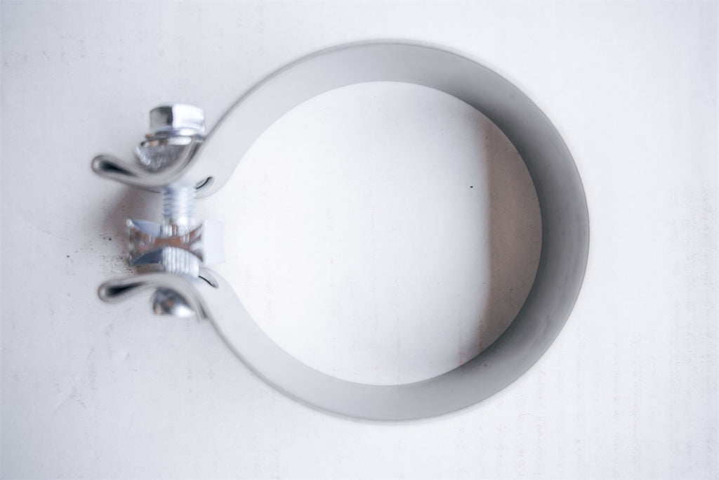 Kooks Custom Headers JI-TAS350 3-1/2in. Stainless Steel Band Clamp for Notched Slip Joint Connections.