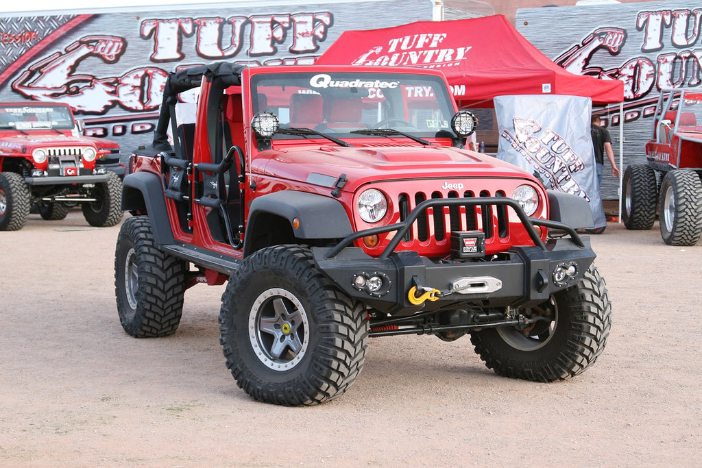 Fab Fours JK07-B1850-B Lifestyle Winch Front Bumper for Select Jeep Wrangler, Jeep Wrangler JK