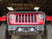 Load image into Gallery viewer, Fab Fours JK07-B1856-1 FMJ Stubby Winch Front Bumper for Select Jeep Wrangler, Jeep Wrangler JK