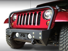Load image into Gallery viewer, Fab Fours JK07-B1856-B FMJ Stubby Winch Front Bumper for Select Jeep Wrangler, Jeep Wrangler JK