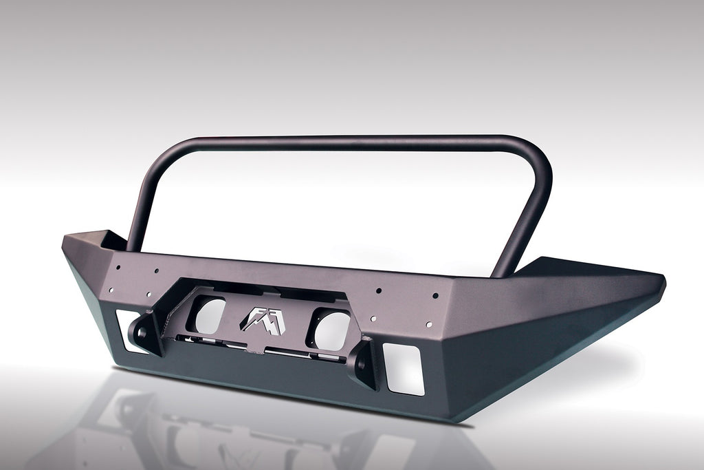 Fab Fours JK07-B1858-B FMJ Full Width Winch Front Bumper for Select Jeep Wrangler, Jeep Wrangler JK