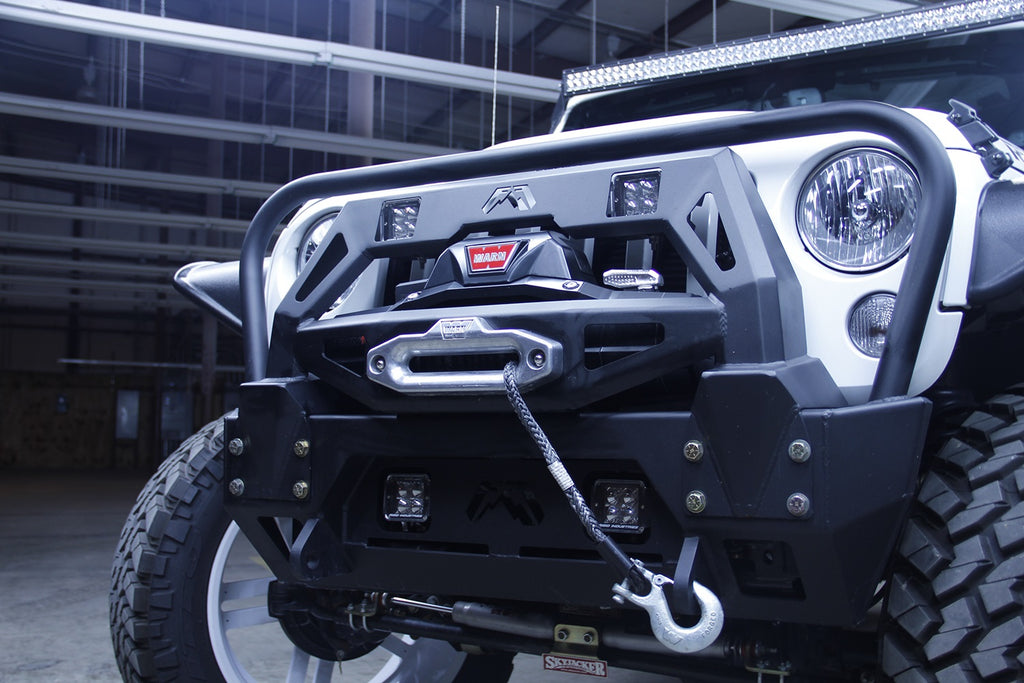 Fab Fours JK07-B1859-1 FMJ Winch Modifier for Select Jeep Wrangler, Jeep Wrangler JK