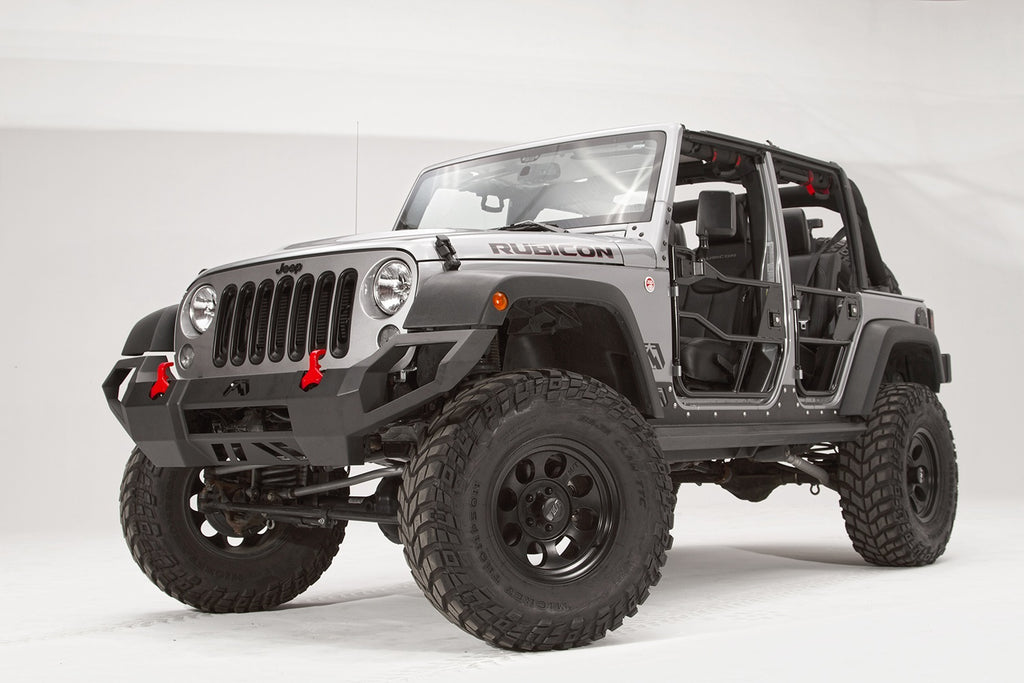 Fab Fours JK07-D1851-B Vengeance Front Bumper for Select Jeep Wrangler, Jeep Wrangler JK