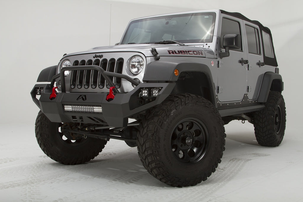Fab Fours JK07-D1852-B Vengeance Front Bumper for Select Jeep Wrangler, Jeep Wrangler JK