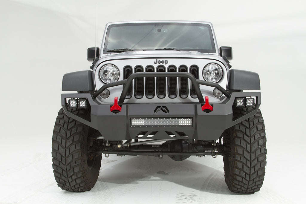 Fab Fours JK07-D1852-1 Vengeance Front Bumper for Select Jeep Wrangler, Jeep Wrangler JK
