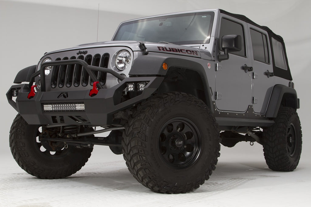 Fab Fours JK07-D1852-B Vengeance Front Bumper for Select Jeep Wrangler, Jeep Wrangler JK
