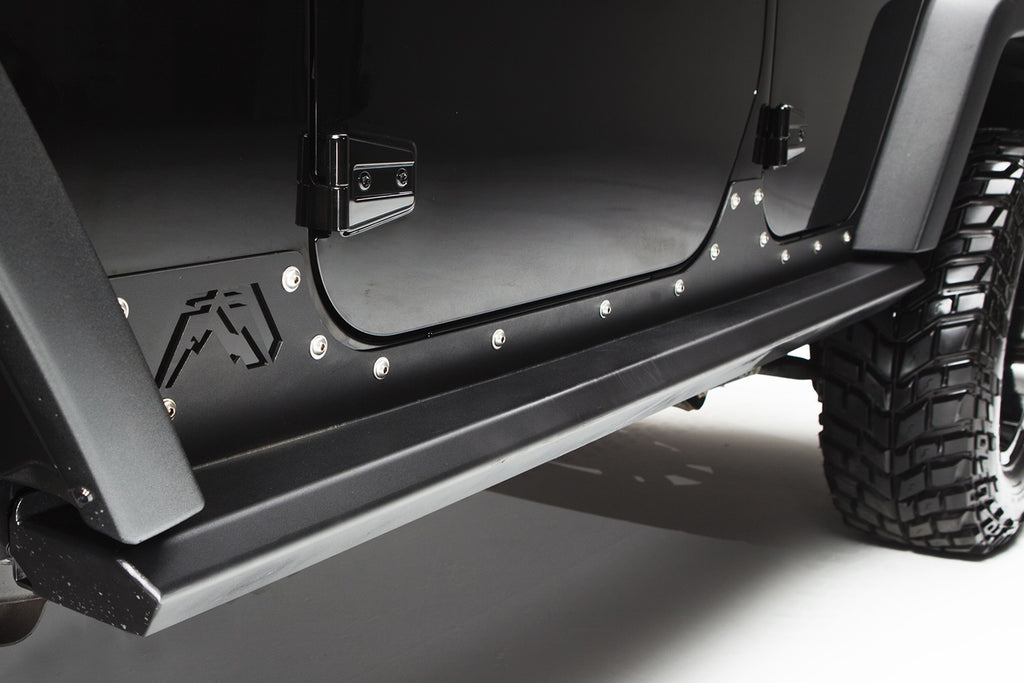 Fab Fours JK07-G1250-1 Rock Slider for Select Jeep Wrangler, Jeep Wrangler JK