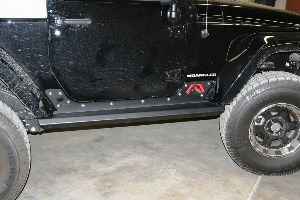 Fab Fours JK07-G1350-1 Rock Slider for Select Jeep Wrangler, Jeep Wrangler JK