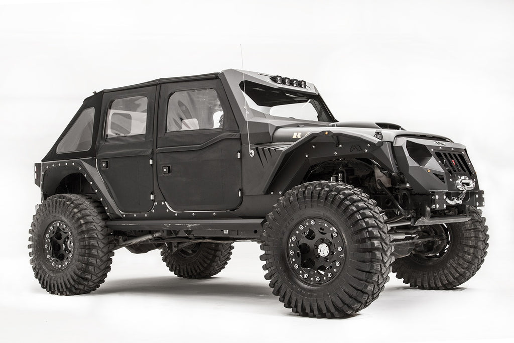 Fab Fours JK1004-B Fender Gill Box for Select Jeep Wrangler, Jeep Wrangler JK